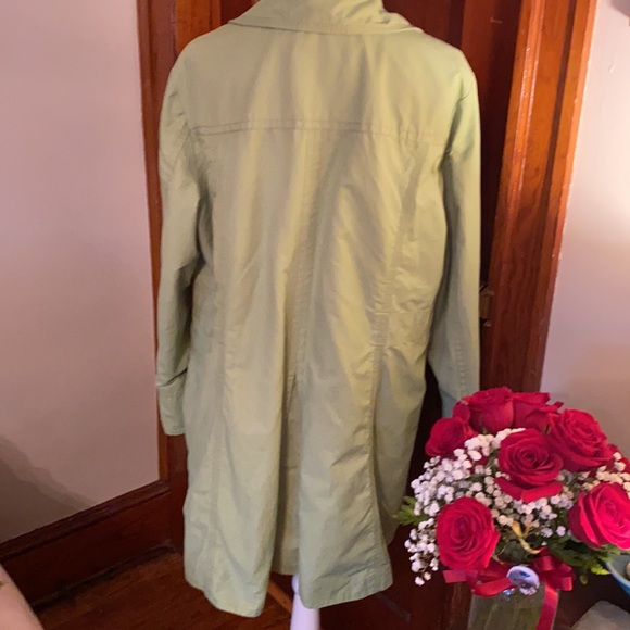 ‼️NWOT Eddie Bauer green lined trench/rain coat size XL‼️ - Picture 7 of 8